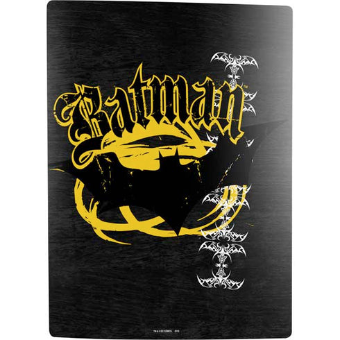 DC Comics Batman Dark Knight Logo Yellow & Black PS5 Digital Edition Bundle Skin